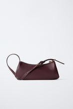 Load image into Gallery viewer, Knotted-Detail Burgundy Leather Shoulder Bag