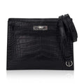 Limited Edition Kelly Danse Bag Matte Black Crocodile