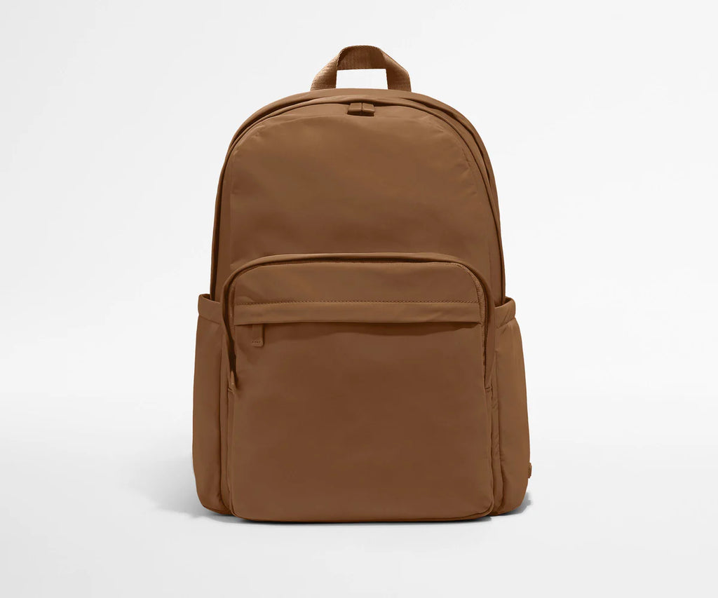Lightweight Water-Resistant Nylon Backpack with Multi-Pocket Design