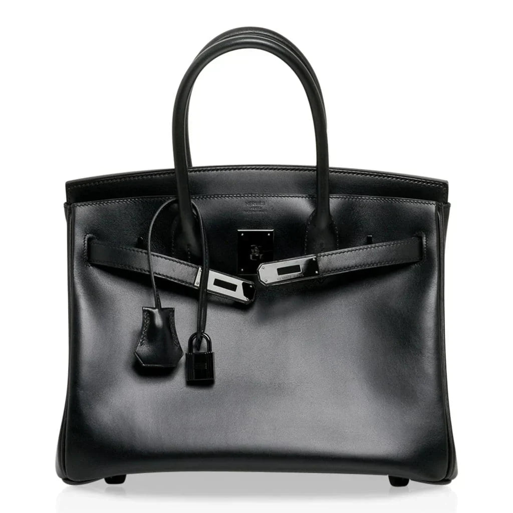 Birkin 30 Bag So Black Limited Edition Box Leather