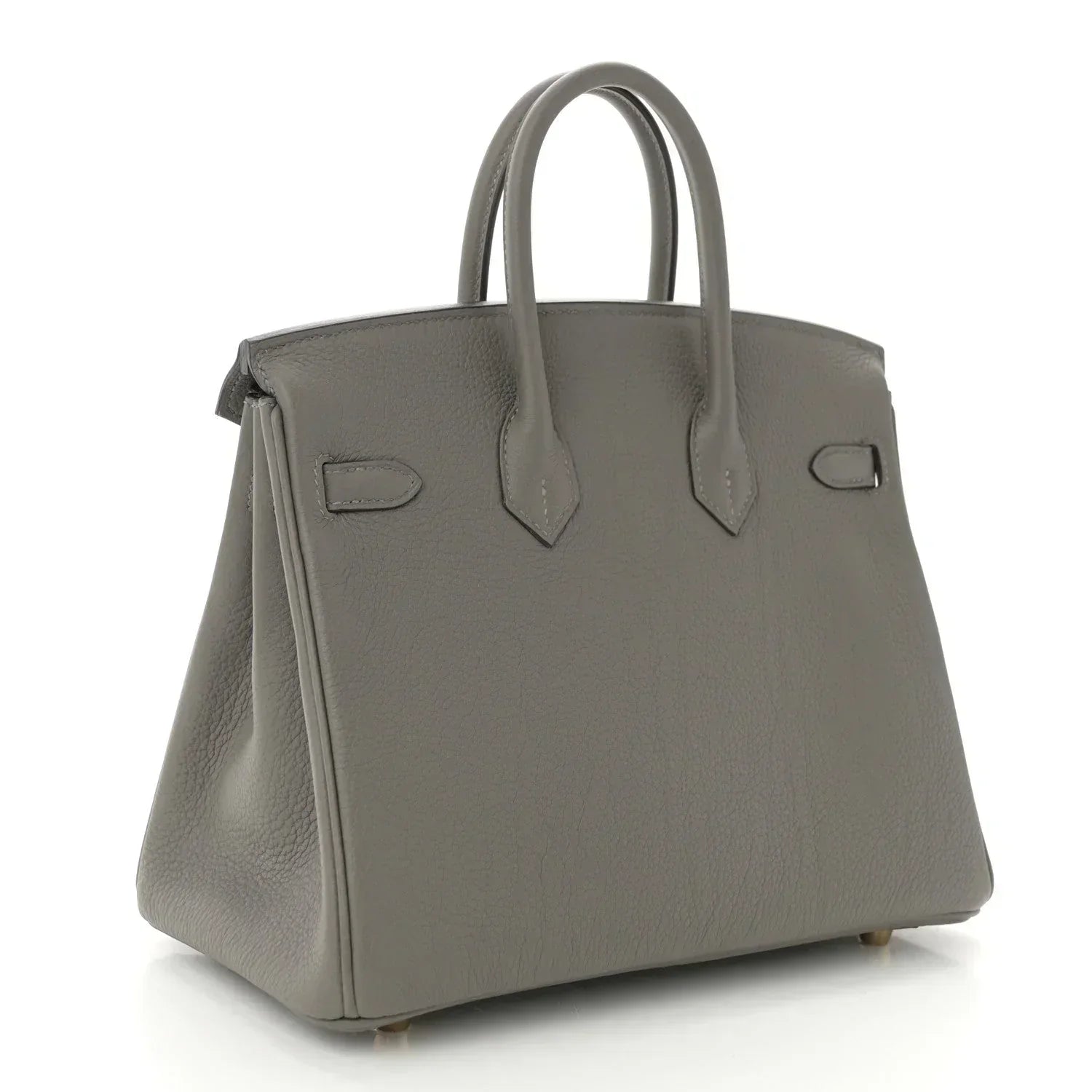 Birkin 25 Gris Meyer crafted from incredibly soft Togo calfskin leather