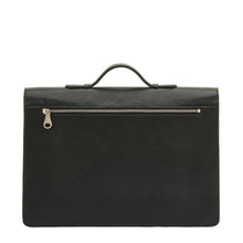 Load image into Gallery viewer, Men's briefcase in vintage leather color black