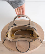 Load image into Gallery viewer, Structured Leather Tote Bag with Detachable Strap &amp; Spacious Interior