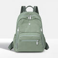 Multi-Zipper Lightweight Nylon Backpack with Water-Resistant Design