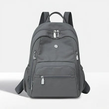 Load image into Gallery viewer, Multi-Zipper Lightweight Nylon Backpack with Water-Resistant Design