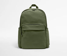 Load image into Gallery viewer, Lightweight Water-Resistant Nylon Backpack with Multi-Pocket Design