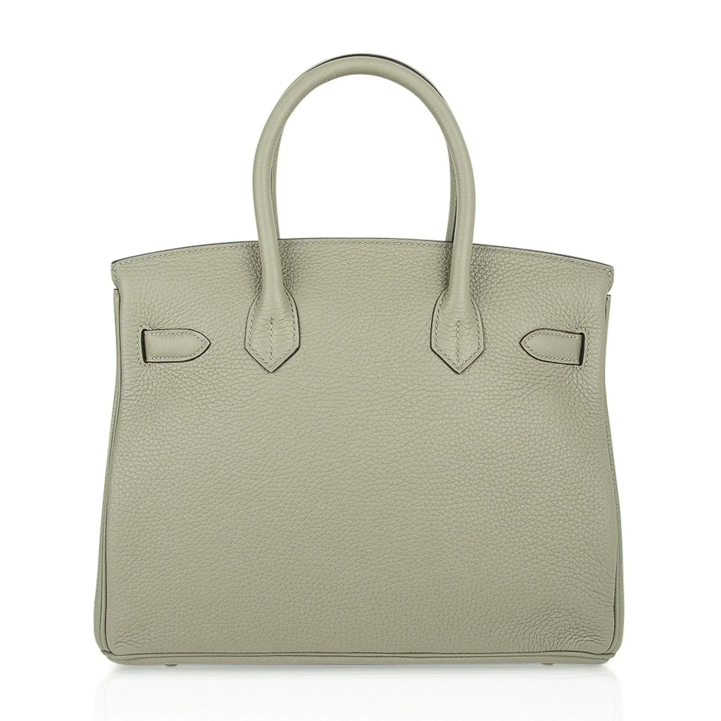 Birkin 30 Bag Sage (Sauge) Clemence Leather Gold Hardware
