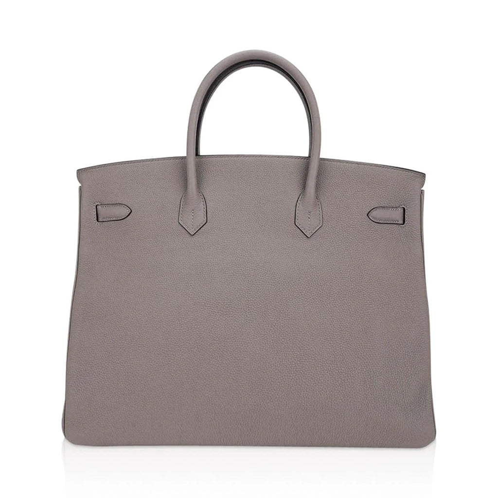 Birkin 40 Gris Asphalte Bag Gold Hardware Togo Leather