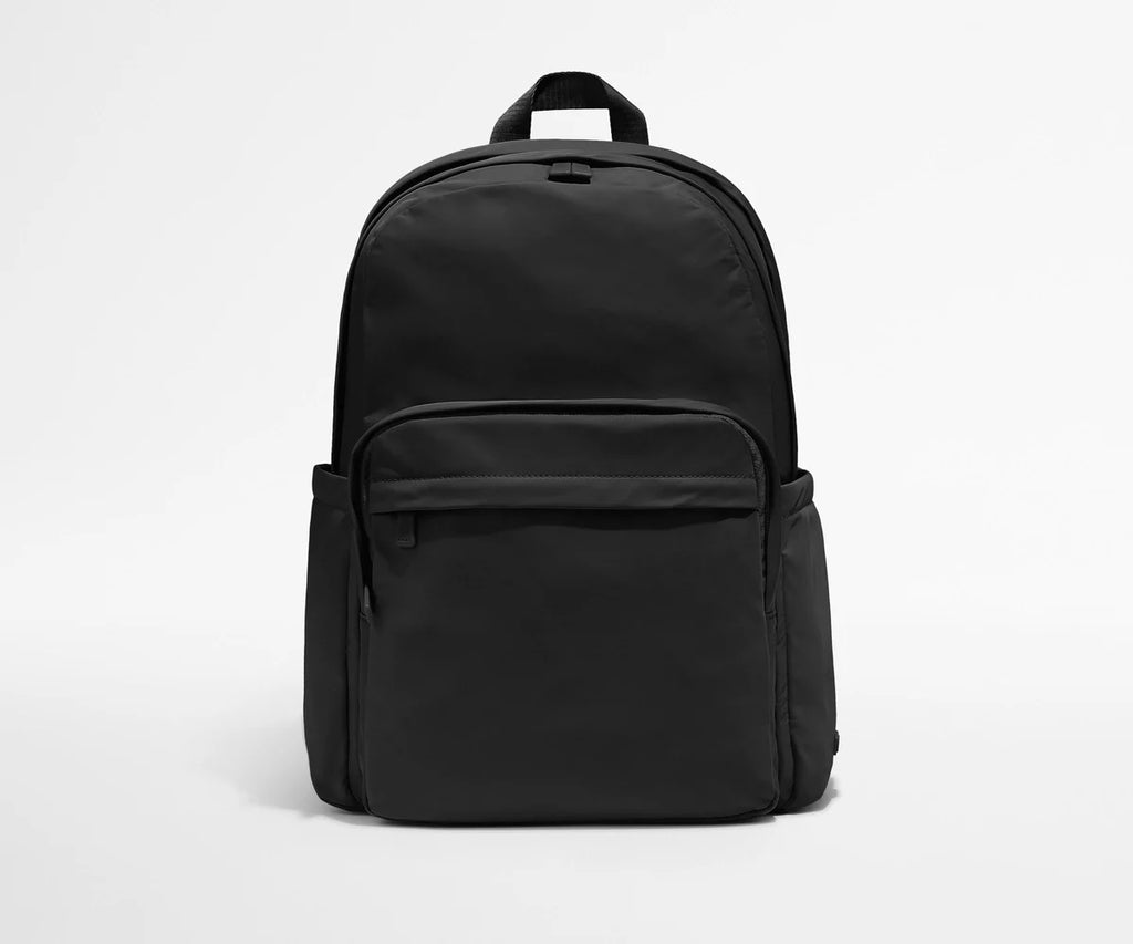 Lightweight Water-Resistant Nylon Backpack with Multi-Pocket Design
