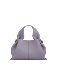 Load image into Gallery viewer, Soft Ruched Leather Handbag with Curved Top Handles